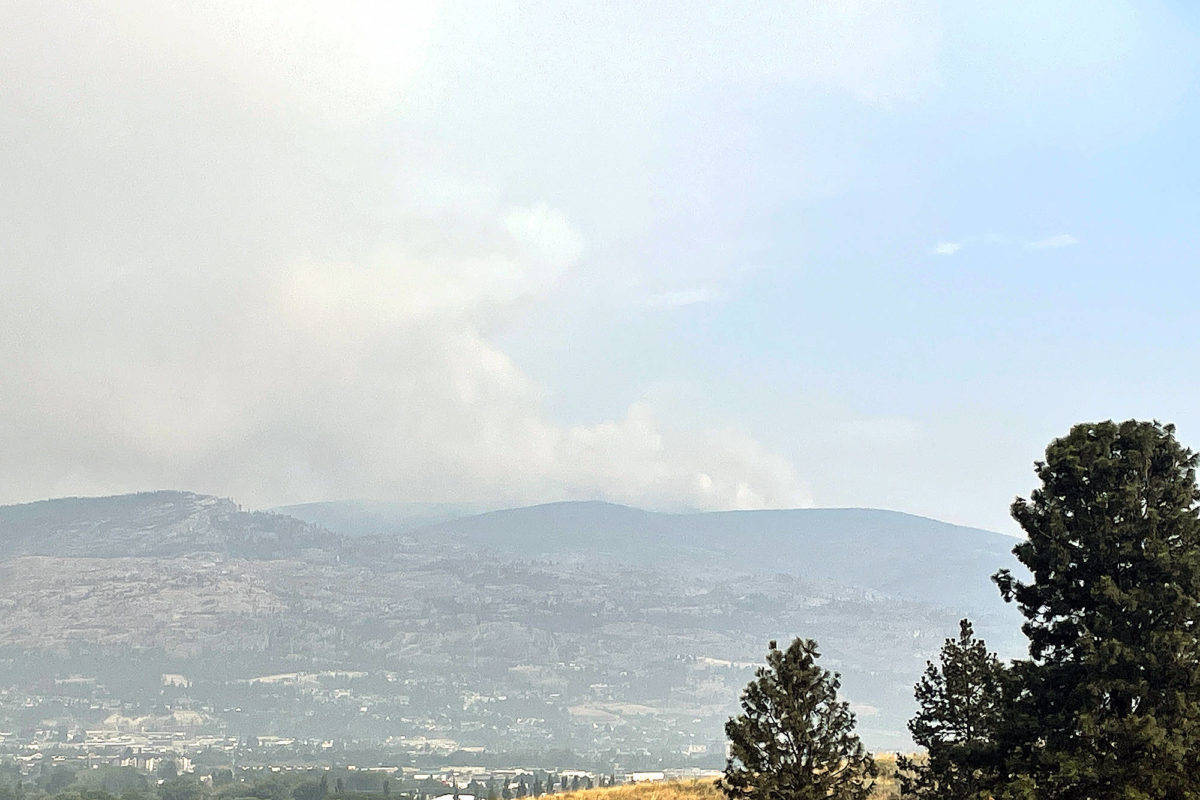 Thomas Creek fire seen from West Bench Aug. 3. (Brennan Phillips Western News)