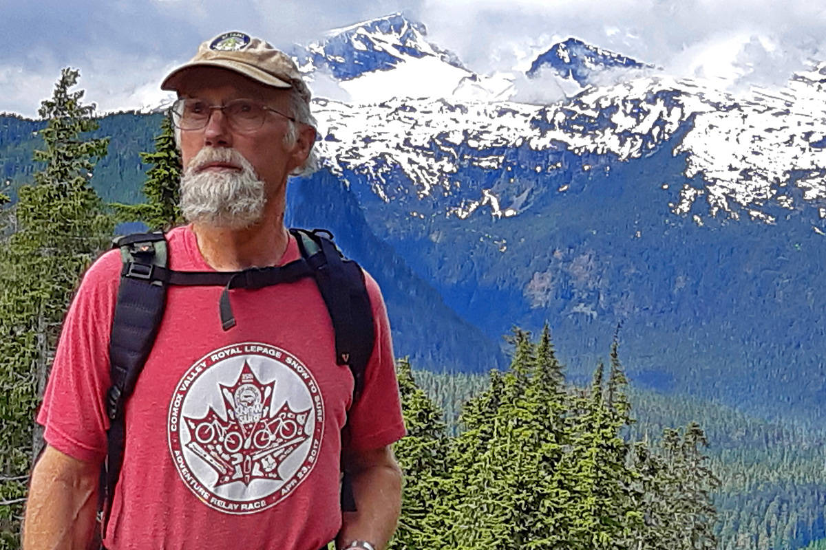 Graeme Johnston of Denman Island has been very ill after exposure to bacteria more typically found in tropical waters. Photo supplied