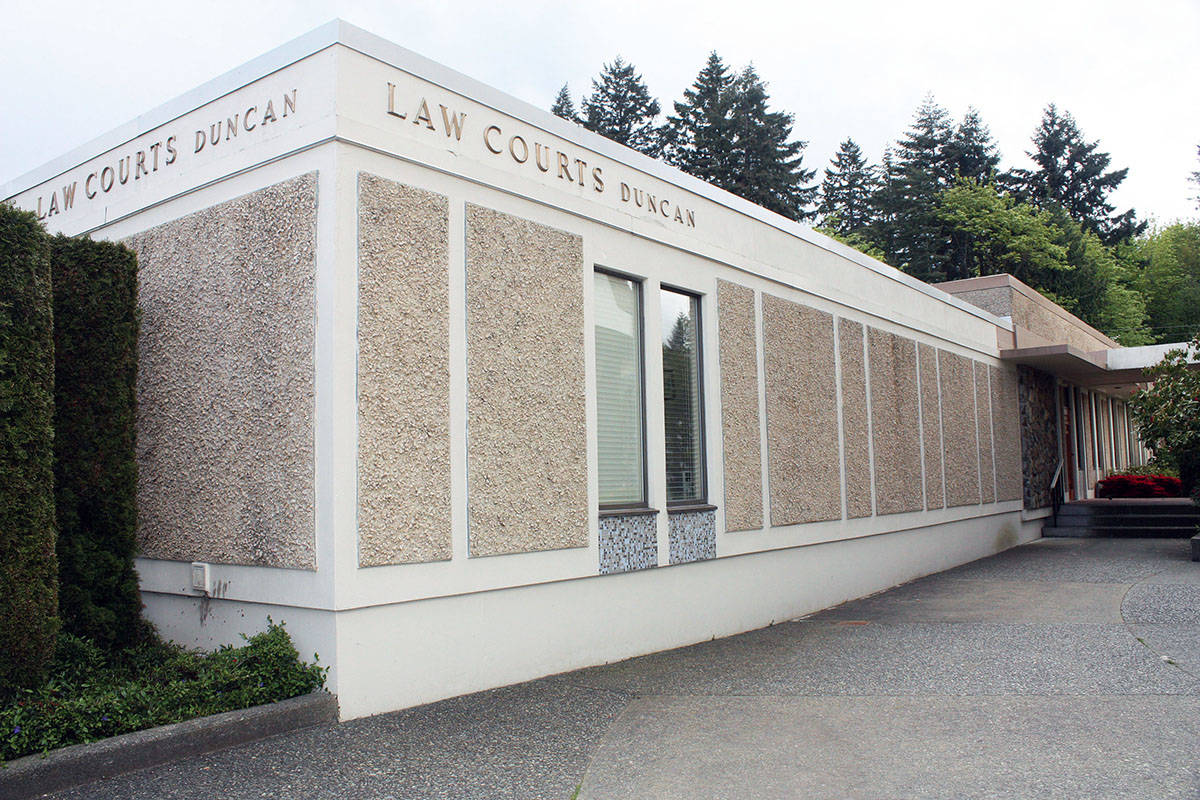The Duncan law courts where Colin John’s hearing took place over three days. (File photo)