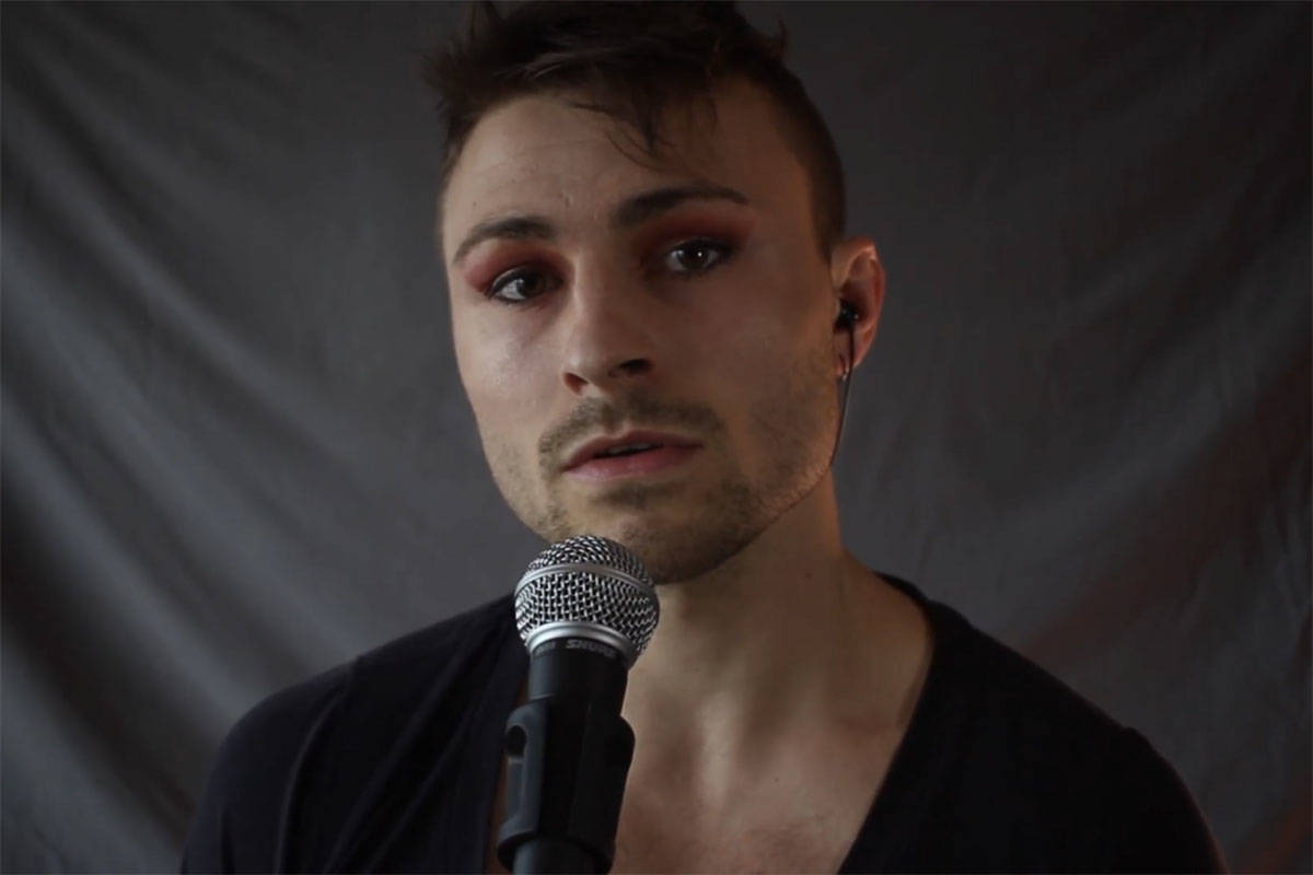 Victoria sing songwriter Jeremy Sinclair released his debut music video “Hey, how ya been” in July, drawing inspiration from his performing arts training and miscellaneous items he found around the house. (Courtesy of Jeremy Sinclair)