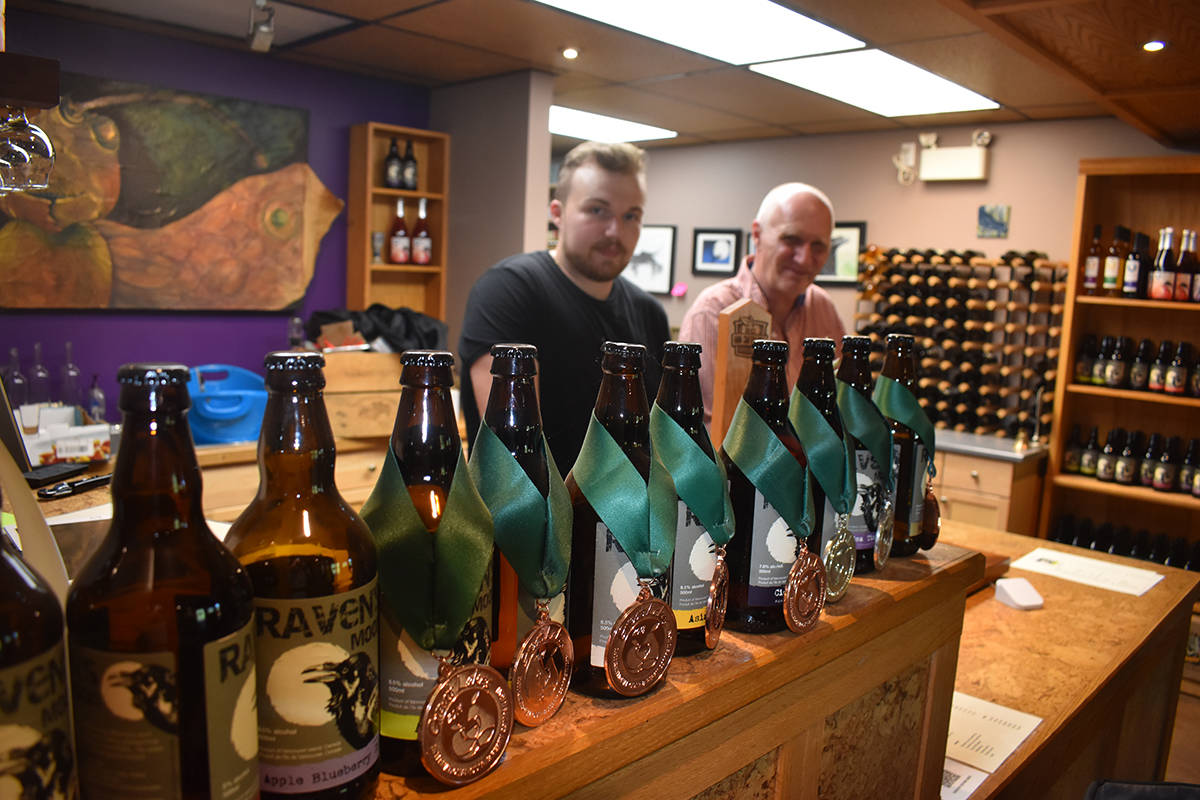 The Raven’s Moon cider has been winning awards for a few years. 2021 was a record-setting year for the locally produced cider. Photo by Terry Farrell