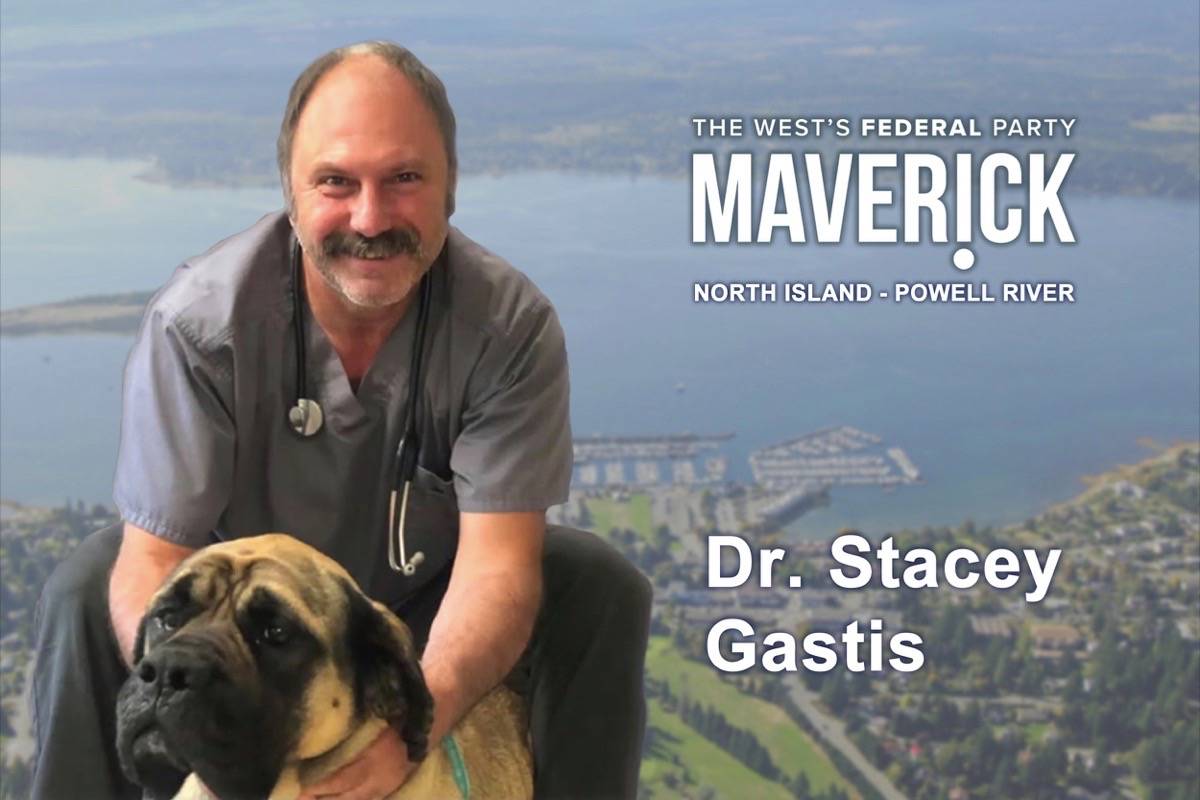 Dr. Stacey Gastis, a Comox-area veterinarian, has been selected to be Maverick Party candidate for North Island—Powell River.