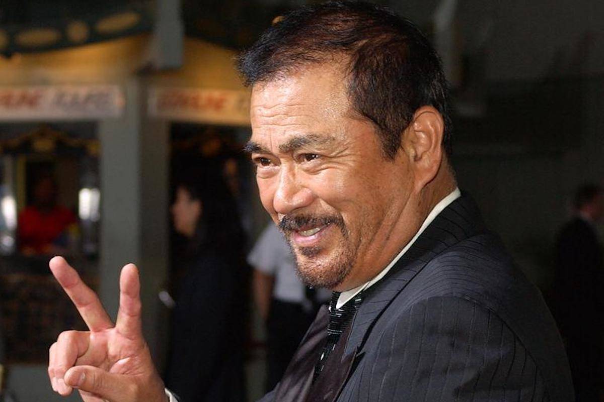 In this Sept. 29, 2003, file photo, Japanese actor Sonny Chiba arrives for the premiere of the film “Kill Bill: Volume 1” at the Grauman’s Chinese Theatre in the Hollywood section of Los Angeles. Chiba, known in Japan as Shinichi Chiba, who wowed the world with his martial arts skills, acting in more than 100 films, including “Kill Bill,” has died late Thursday, Aug. 19, 2021. He was 82. (AP Photo/Kevork Djansezian, File)