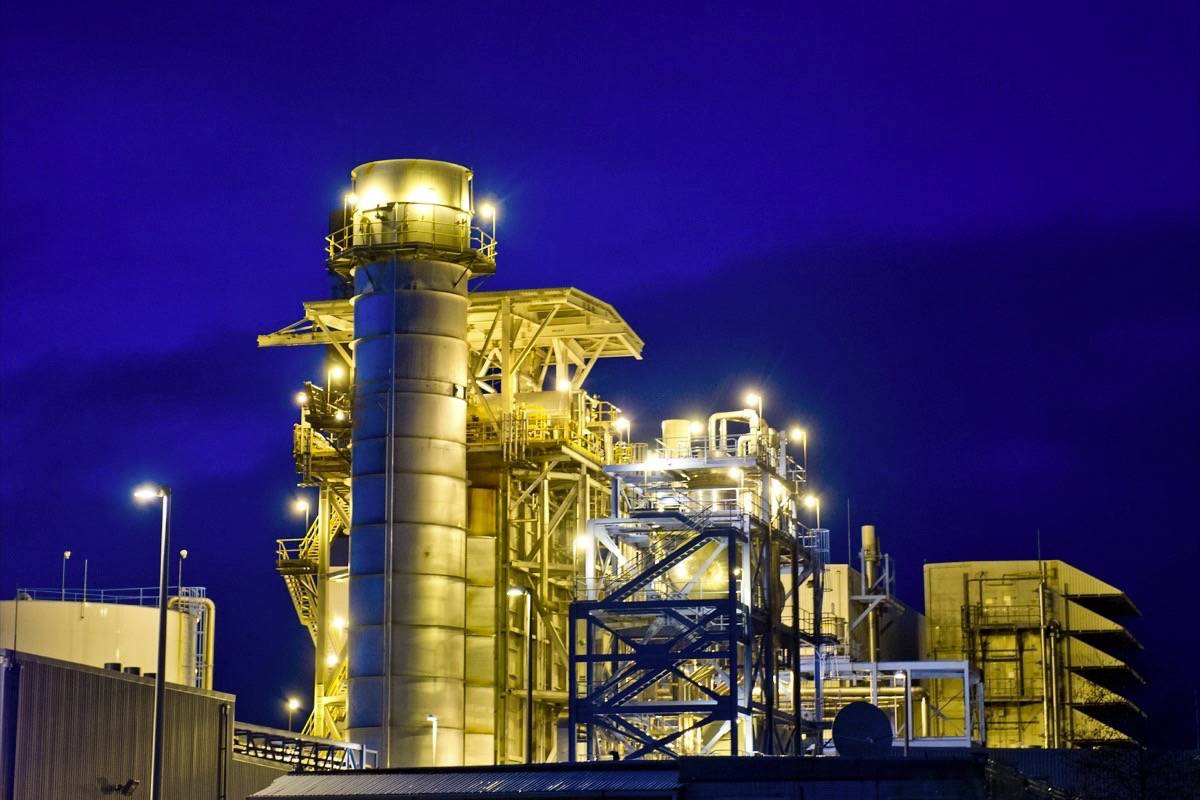 Island Generation, a 275-megawatt natural gas-fired power plant in Campbell River. Photo courtesy Capital Power.