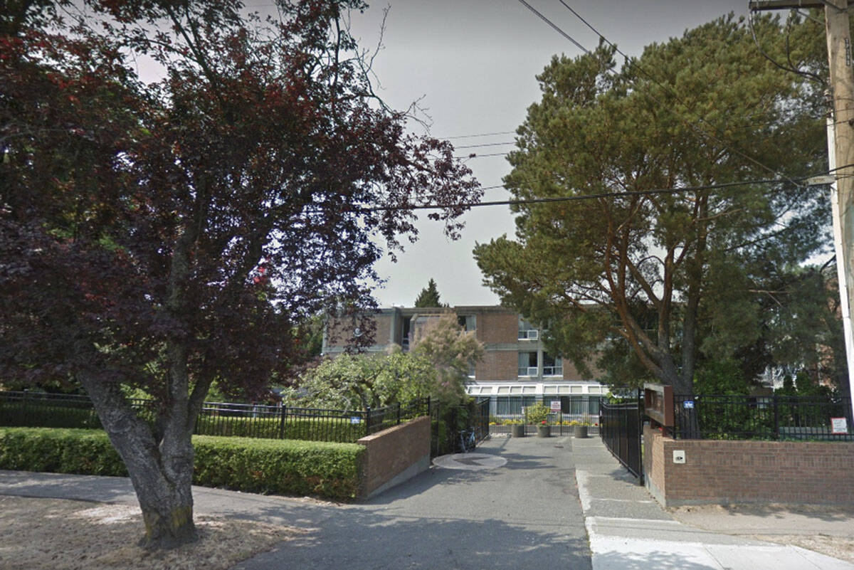 Another staff member at Sunset Lodge long-term care home has tested positive for COVID-19, Island Health announced Sept. 3, bringing the outbreak’s total to 15 staff members and 20 residents, one of whom died. (Google Maps)