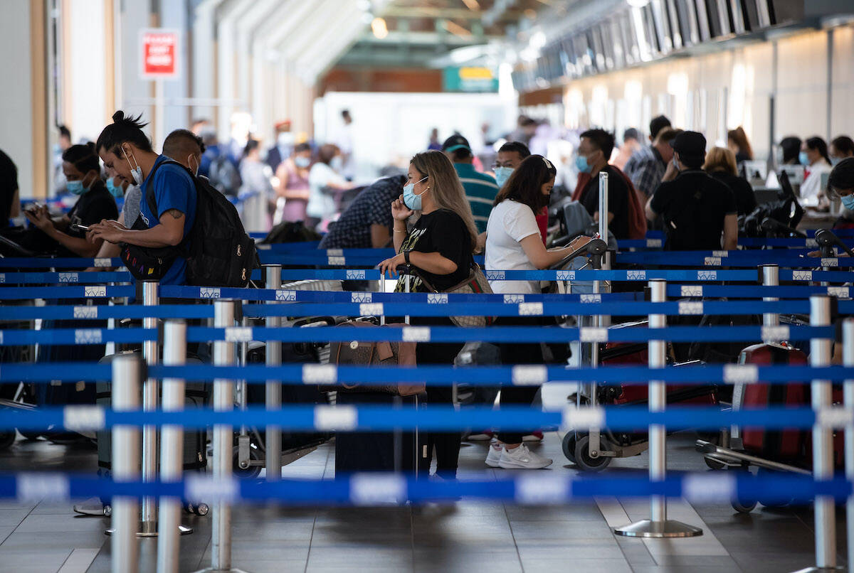 Travellers on two Sept. 1 flights between Victoria and Vancouver may have been exposed to cases of COVID-19, the BC Centre for Disease Control reports. (THE CANADIAN PRESS/Darryl Dyck)