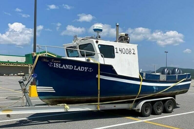 The fishing vessel Island Lady is shown in this undated handout image provided by Dwight Russell. The father of a missing fisherman is asking the coast guard to resume a full search effort in hopes of recovering his son and one crew member of a nine-metre boat that went missing on Friday off the coast of Labrador. THE CANADIAN PRESS/HO-Dwight Russell