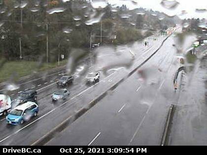 Highway 17 saw two separate incidents congesting traffic. (BC HighwayCams)