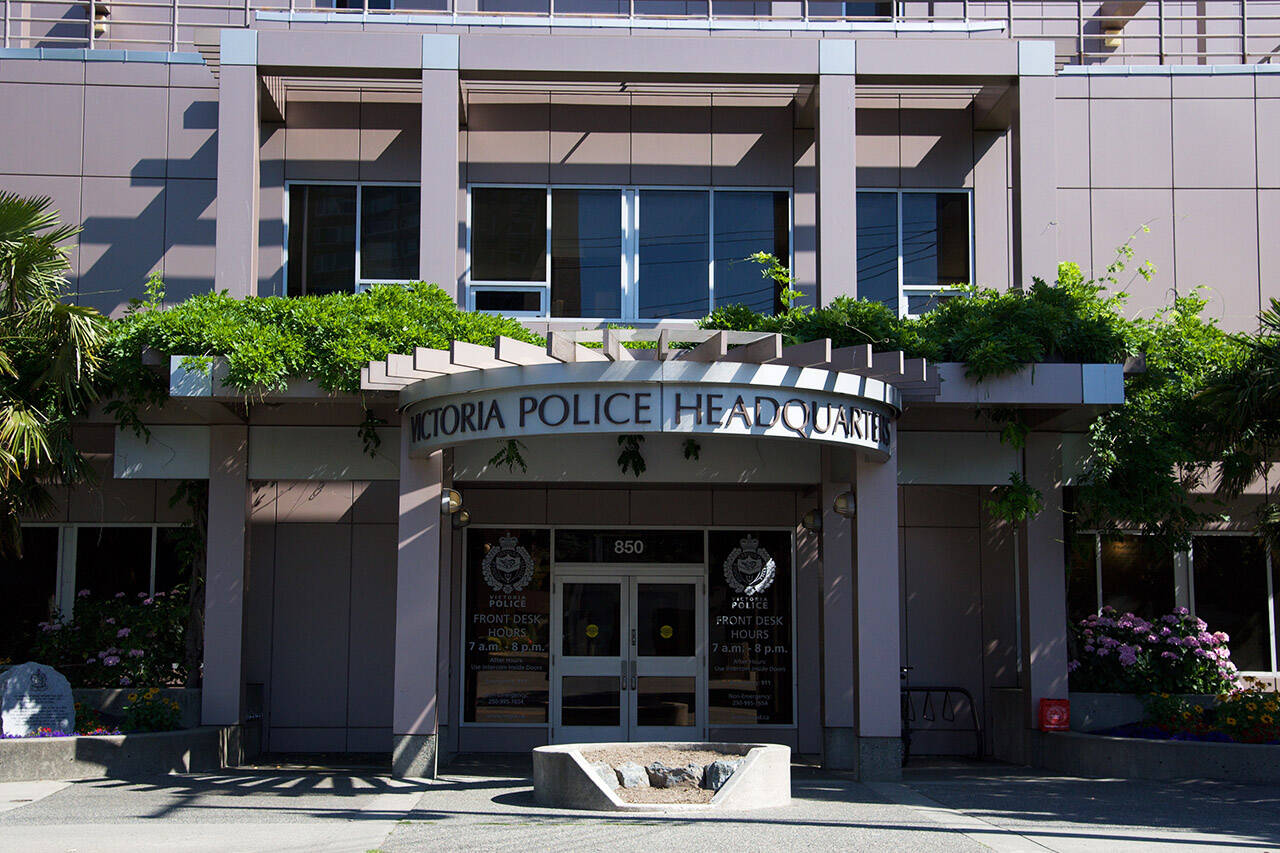 The Victoria Police Department is asking for $63 million for their 2022 budget. (Black Press Media file photo)