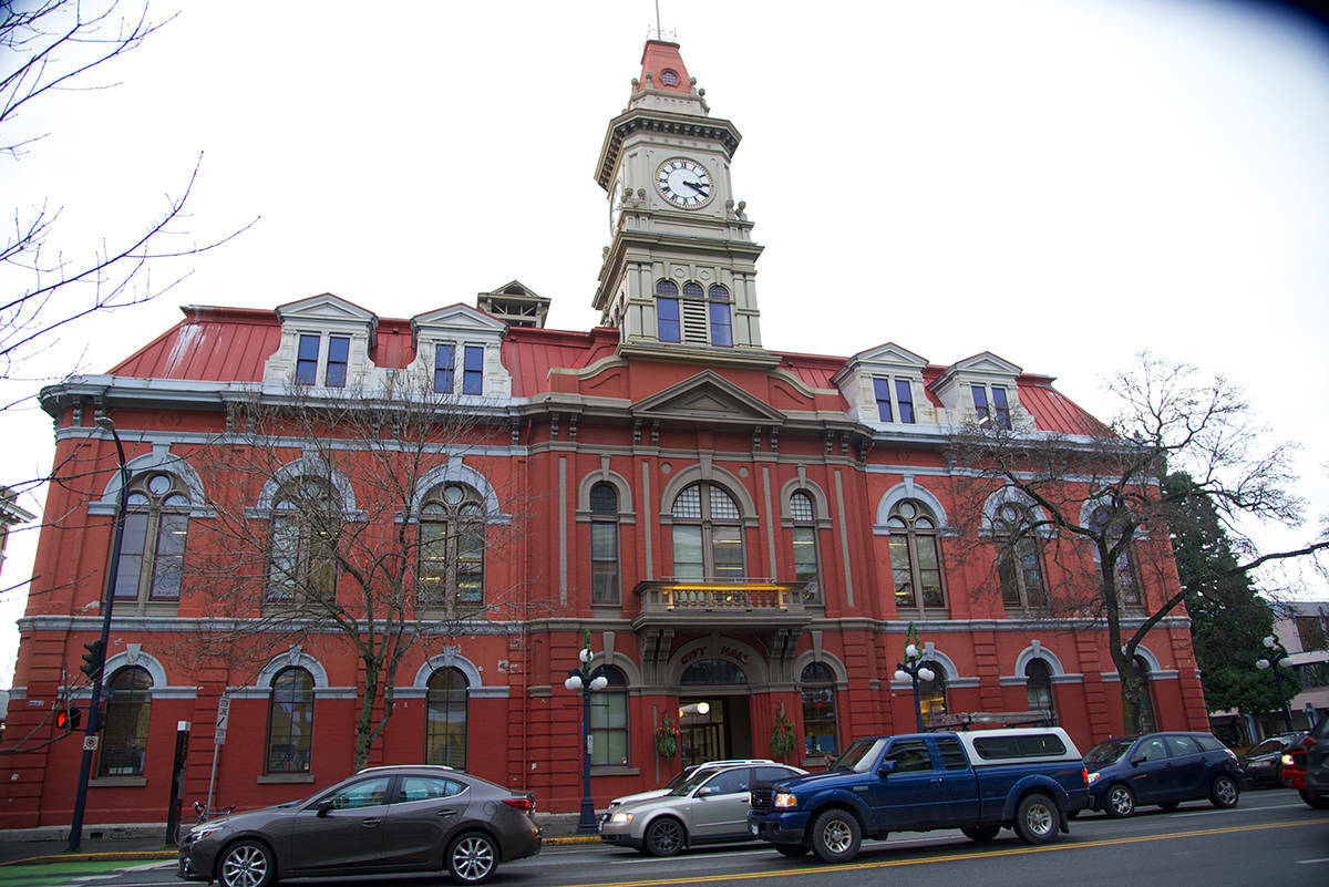 Raises and 10 new positions are largely behind a Victoria Police Department request to the City of Victoria that would add more than $4 million to its annual budget. (Black Press Media file photo)