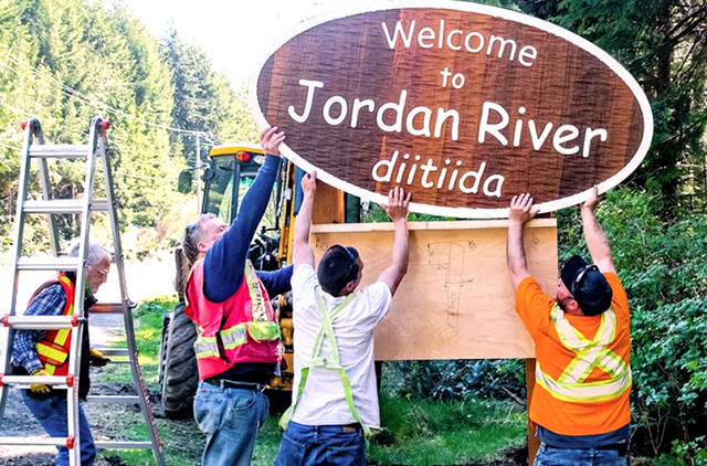 The road near Jordan River has been damaged due to floodwaters. (Courtesy of OPSRRA)