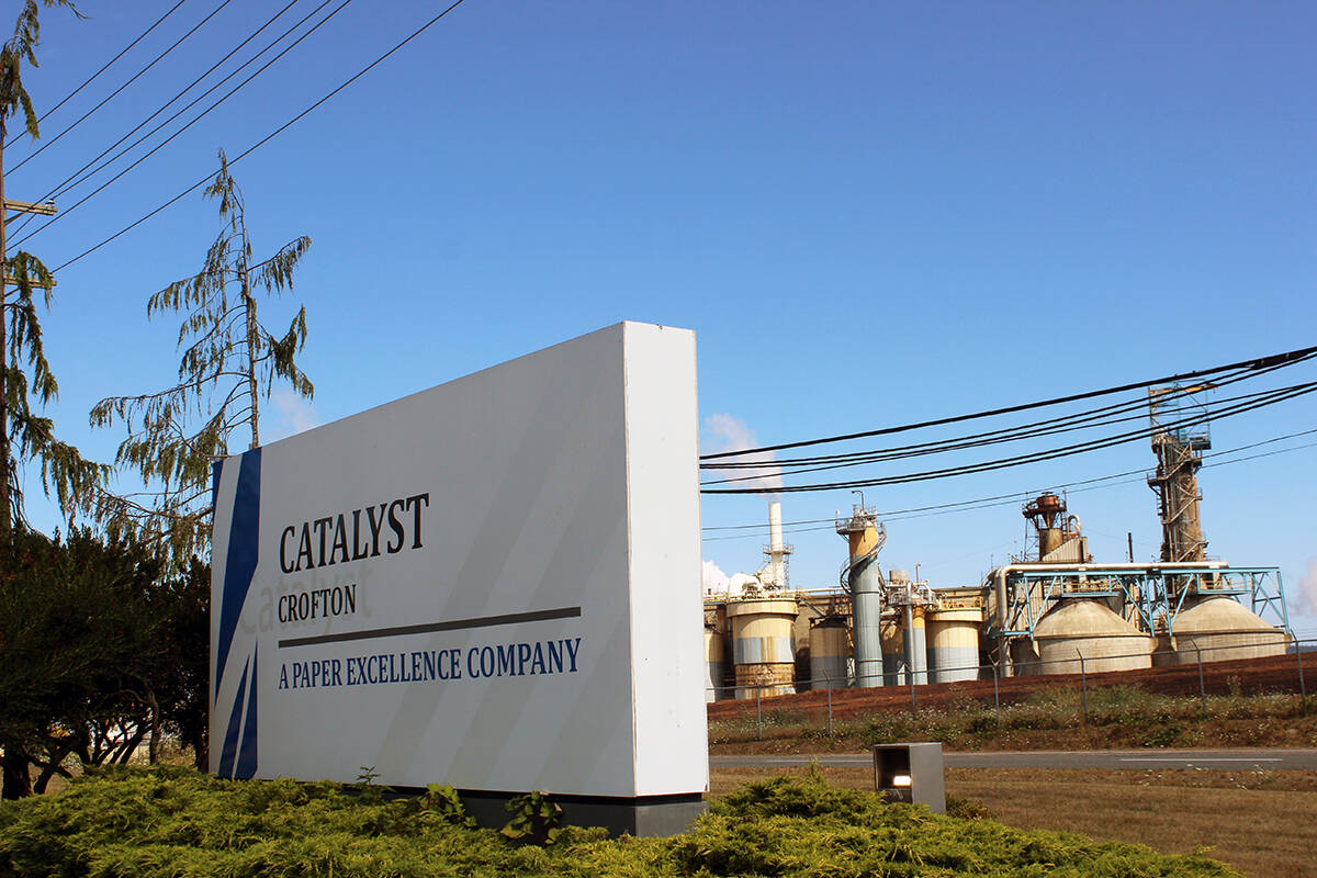 Crofton mill production was due to resume Nov. 24 from a two-week curtailment. (File photo by Don Bodger)