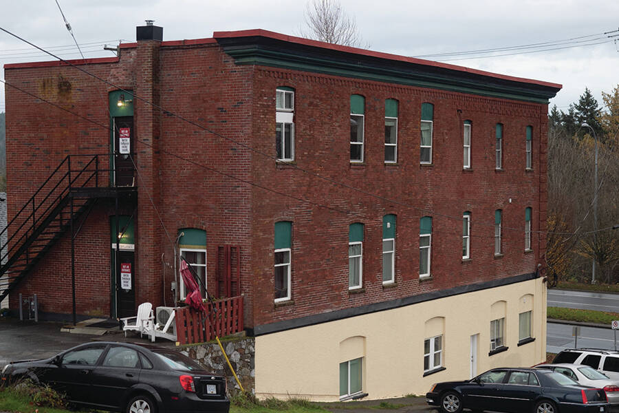 Residents at 110 Esplanade in Ladysmith are facing eviction so a new owner can upgrade the heritage building. (Photo by Tyler Hay)