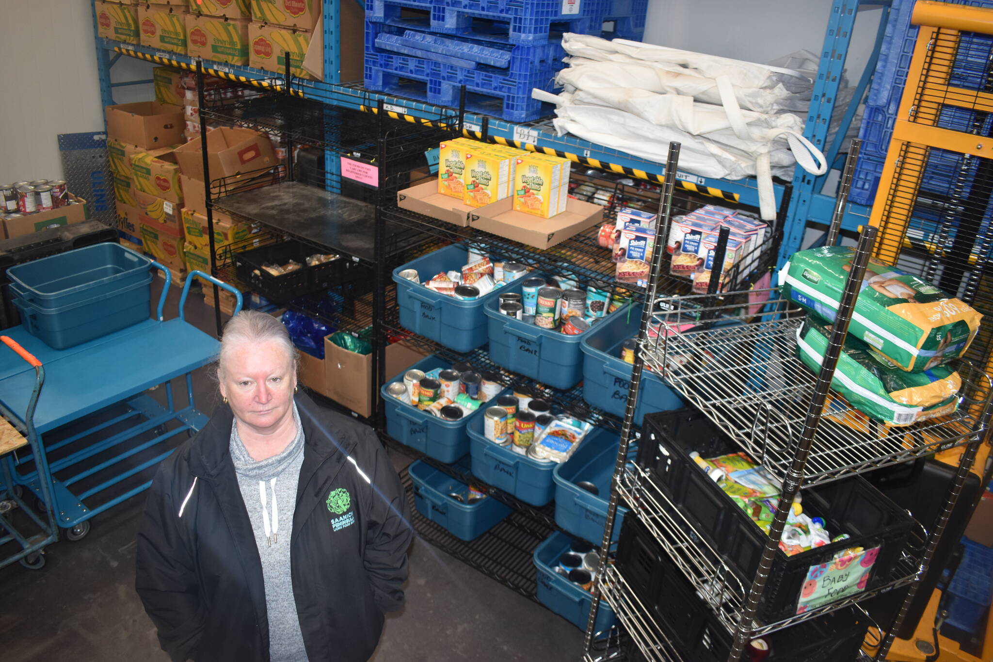 Bev Elder, executive director of the Saanich Peninsula Lions Food Bank, expects the organization to hand out up to 400 Christmas hampers this year. (Black Press Media file photo)
Bev Elder, executive director of the Saanich Peninsula Lions Food Bank, expects the organization to hand out up to 400 Christmas hampers this year. (Black Press Media file photo)