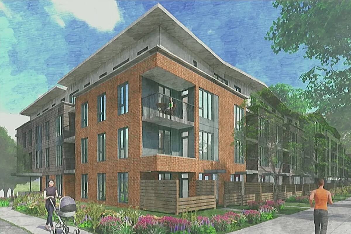 Before it makes a decision on tapping into the city’s housing reserve fund, Victoria council wants to know where the extra $565,000 the Capital Region Housing Corporation is requesting would be spent on its Caledonia redevelopment (rendering, above), a subsidized housing project in Fernwood behind Vic High. (Photo courtesy of Capital Region Housing Corporation)