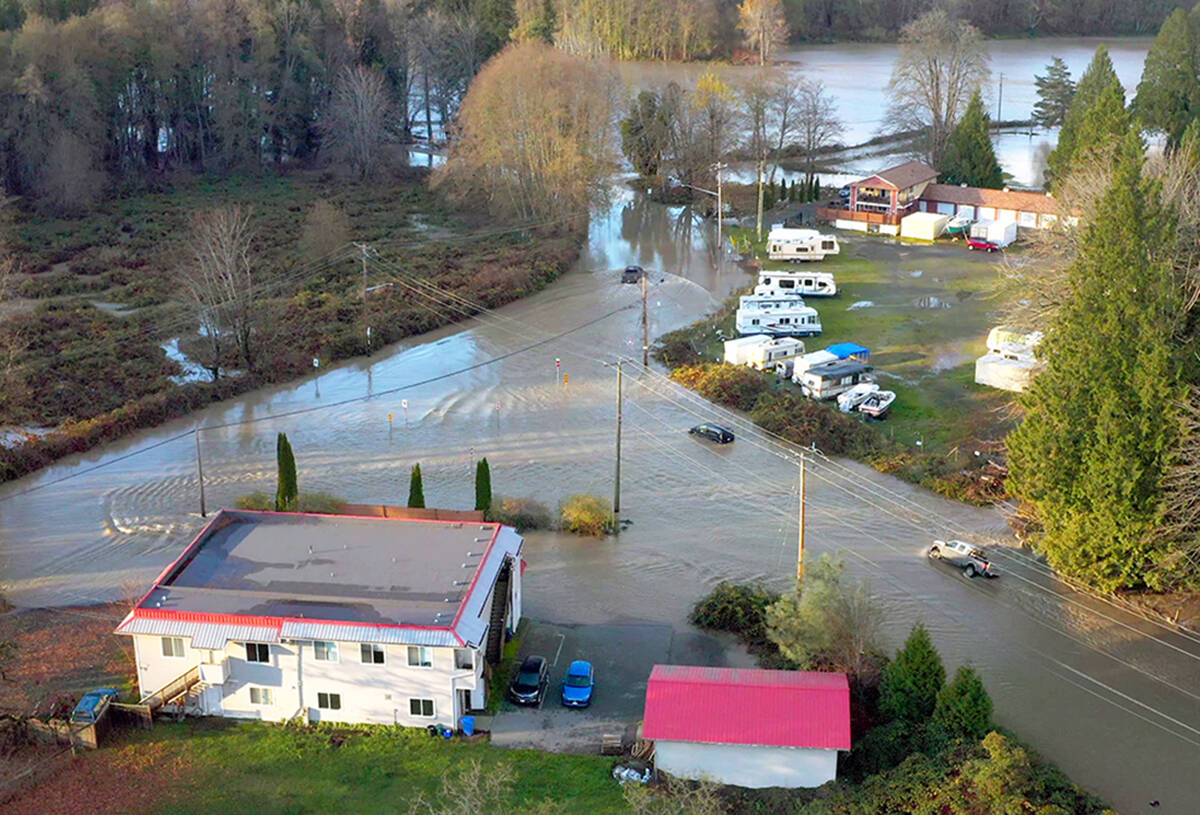 Flooding at Pinson’s Corner. (Photo by Shawn Wagar)