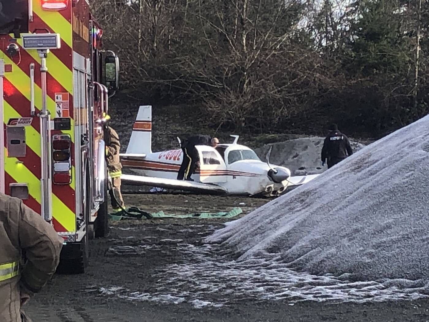 A small plane has crashed at the Duncan airport. (Kevin Rothbauer/Citizen)