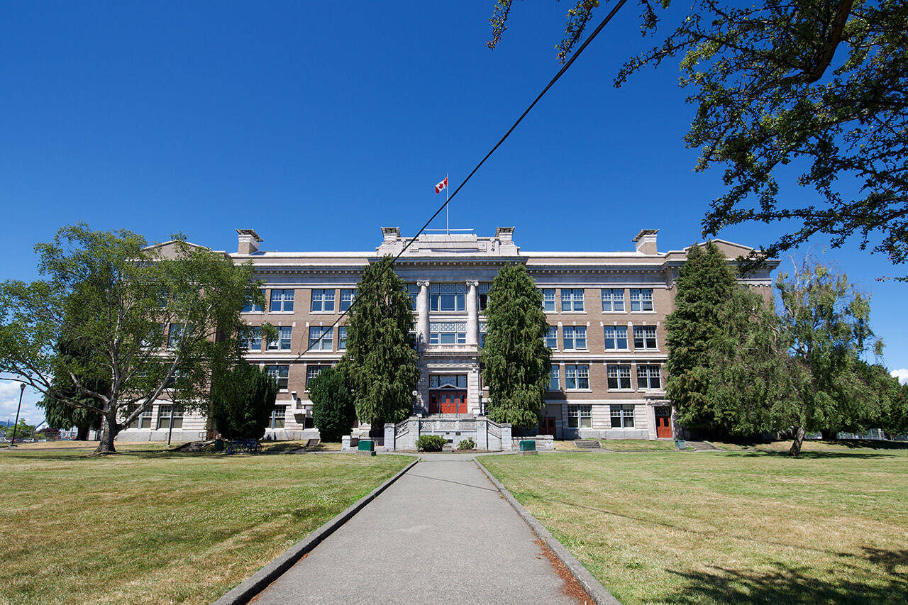 A Victoria High School student has died, the school community learned in a letter Dec. 5. (Black Press Media file photo)