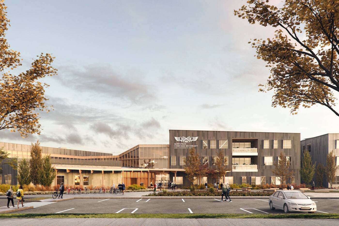 Urban One Builders was selected to design and build the new Cowichan Secondary, which will be located on University Way. The new Cowichan Secondary groundbreaking and public design unveiling is set for Dec. 14. (Courtesy of Mike Russell)
