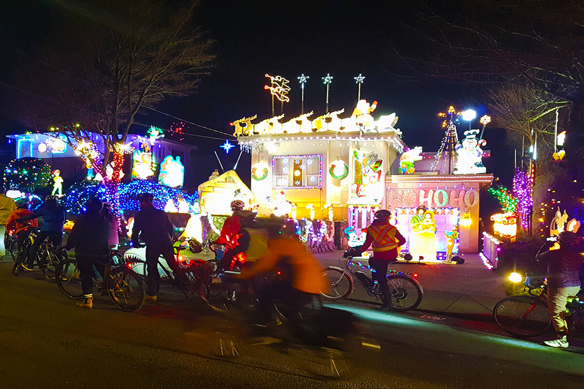 Capital Bike is hosting its traditional festive bike ride – cyclists will decorate their bikes and head out on a 10-kilometre loop around downtown Victoria. (Photo Courtesy of Corey Burger)
