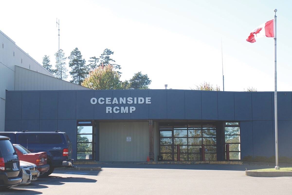 The Oceanside RCMP detachment, 727 Island Highway West in Parksville. (PQB file photo)