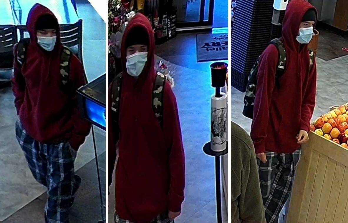 Police are looking for information about this possible suspect in a Nov. 26 arson incident. (Submitted by BC RCMP)