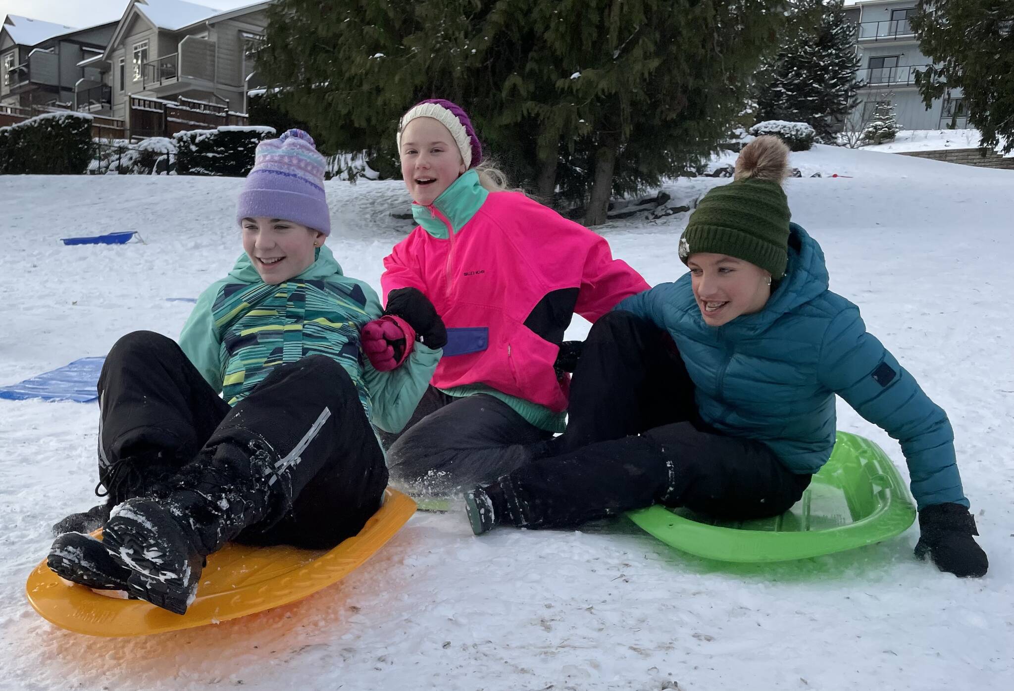 Youth enjoy the snowfall in late December and are out of school again on Jan. 6 to enjoy it some more. (Sarah Simpson/Citizen)