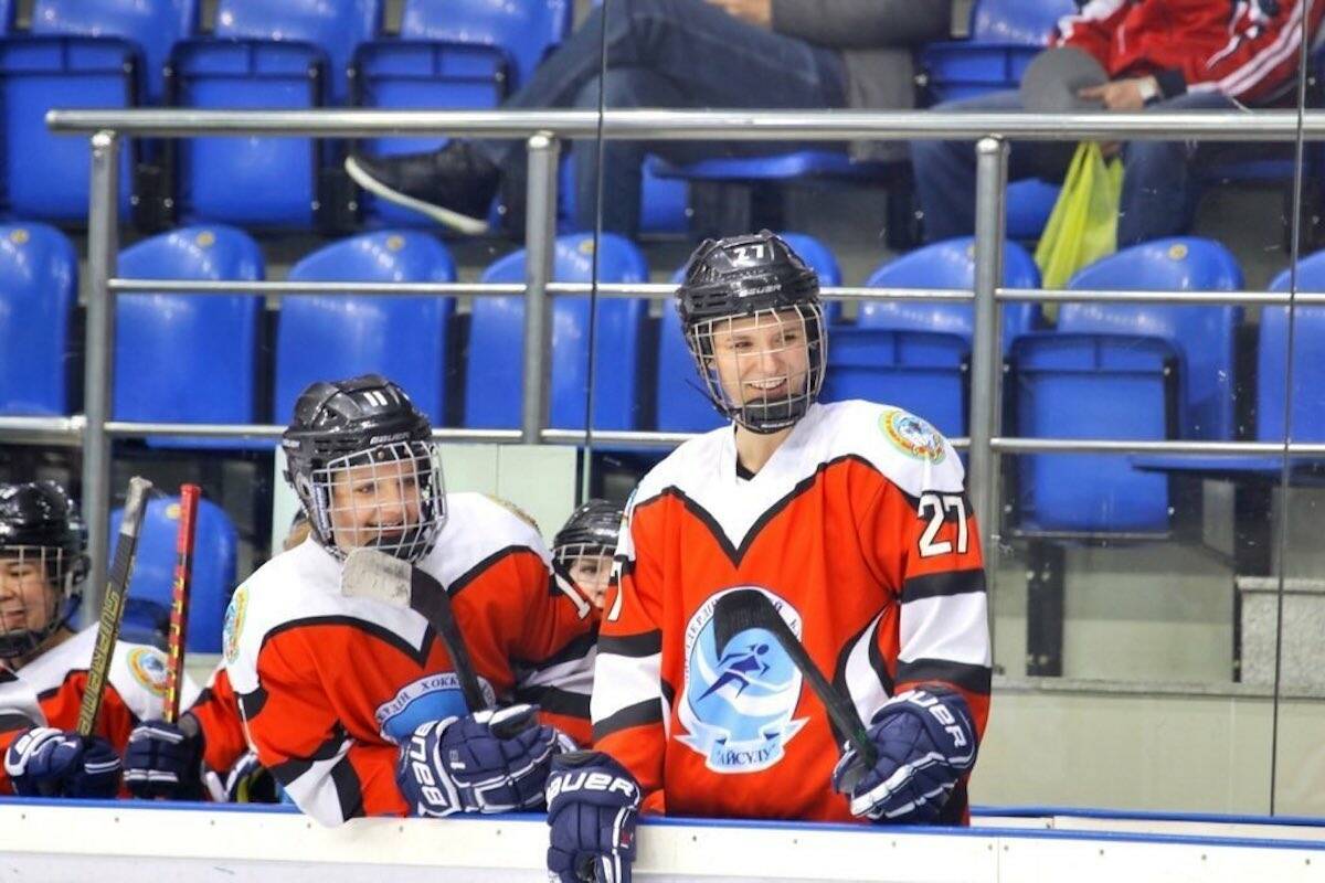 Breanna Berndsen and Kalista Senger, Canadians on the Kazakstan national team (@kalista.senger)