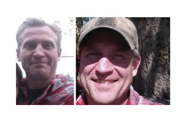 Both images show missing Comox Valley man John Wesley Edwards. RCMP supplied photo.