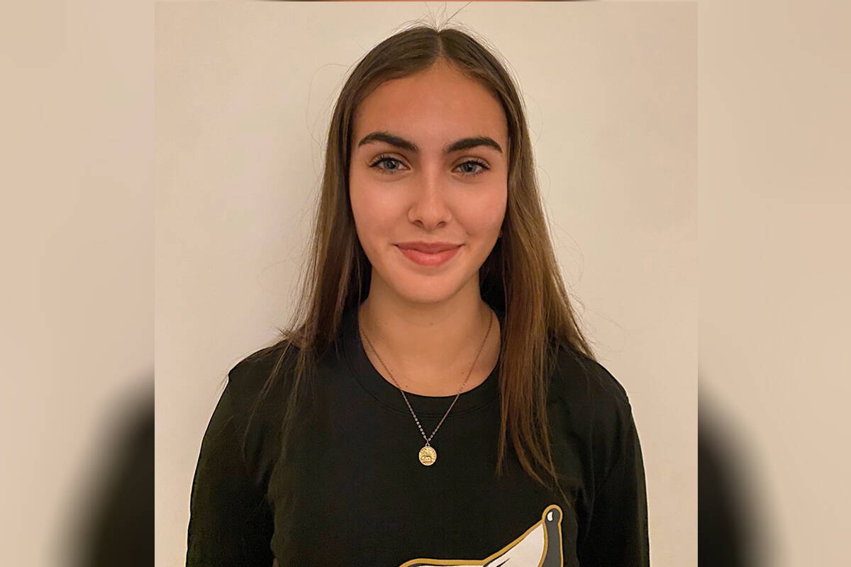 Comox soccer player Kaitlyn Anderson has committed to the UNBC Timberwolves for the 2022 season. Photo supplied