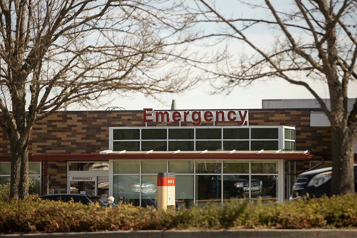 Island Health has declared a COVID-19 outbreak in Saanich Peninsula Hospital’s long-term care department. (Arnold Lim/Black Press)
