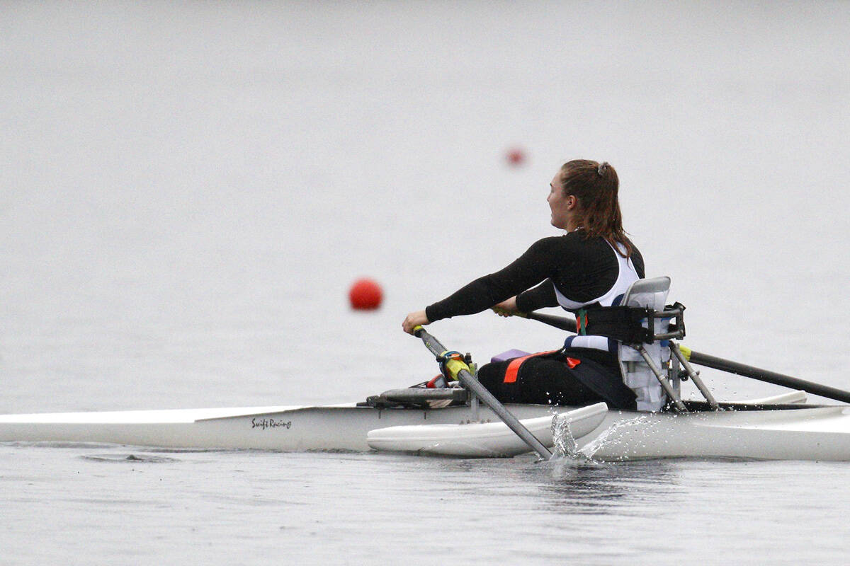 A participant takes part in para-rowing with Rowing Canada. It’s one of seven para-sports being offered in a new free program for Greater Victoria youth with disabilities. (Courtesy of Rowing Canada Aviron)