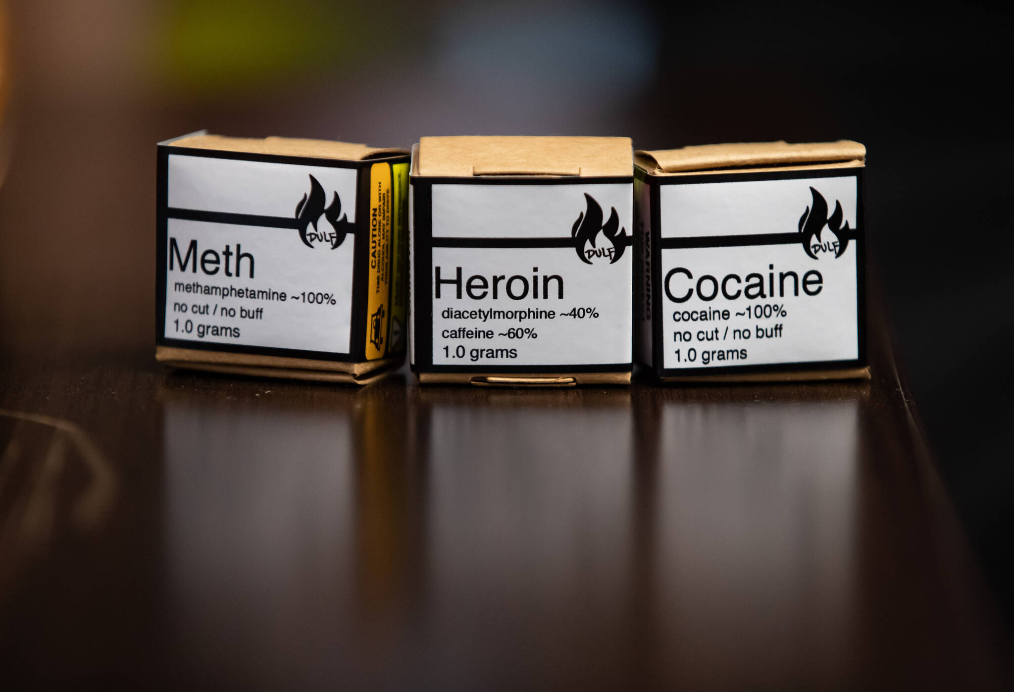 Methamphetamine, heroin and cocaine from a safe supply being handed out to drug users by the Vancouver Area Network of Drug Users, Drug User Liberation Front and Moms Stop the Harm to mark International Overdose Awareness Day, are displayed in the Downtown Eastside of Vancouver, on Tuesday, August 31, 2021. British Columbia’s chief coroner says at least 1,011 people died from suspected illicit drug overdoses from January to June, the highest death toll recorded in the first six months of a calendar year during the province’s overdose crisis. THE CANADIAN PRESS/Darryl Dyck
