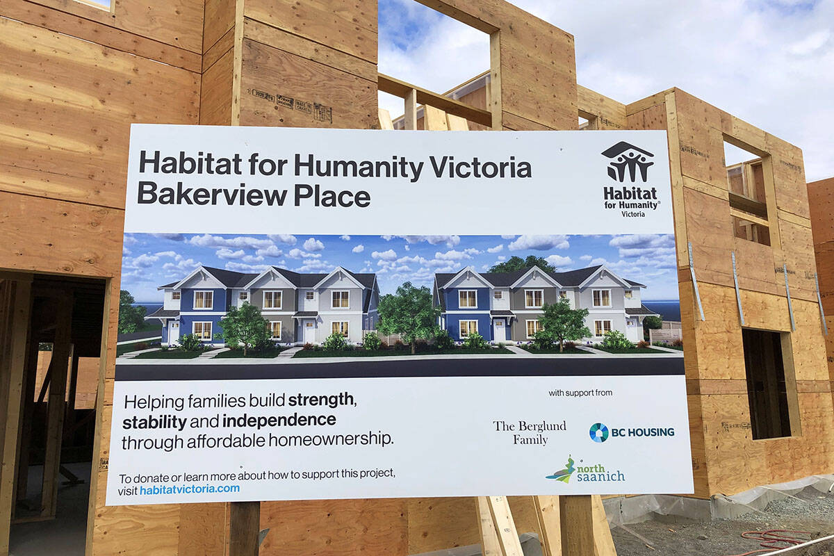 Habitat for Humanity Victoria is hoping to form a partnership with the City of Colwood to help both parties increase affordable housing in the community. (Photo contributed by Habitat for Humanity Victoria)