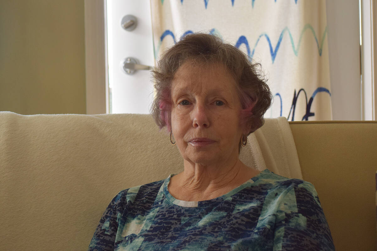 Elaine Gallaway said unmasking the robbery suspect was a gut reaction. Ronan O’Doherty/ Campbell River Mirror