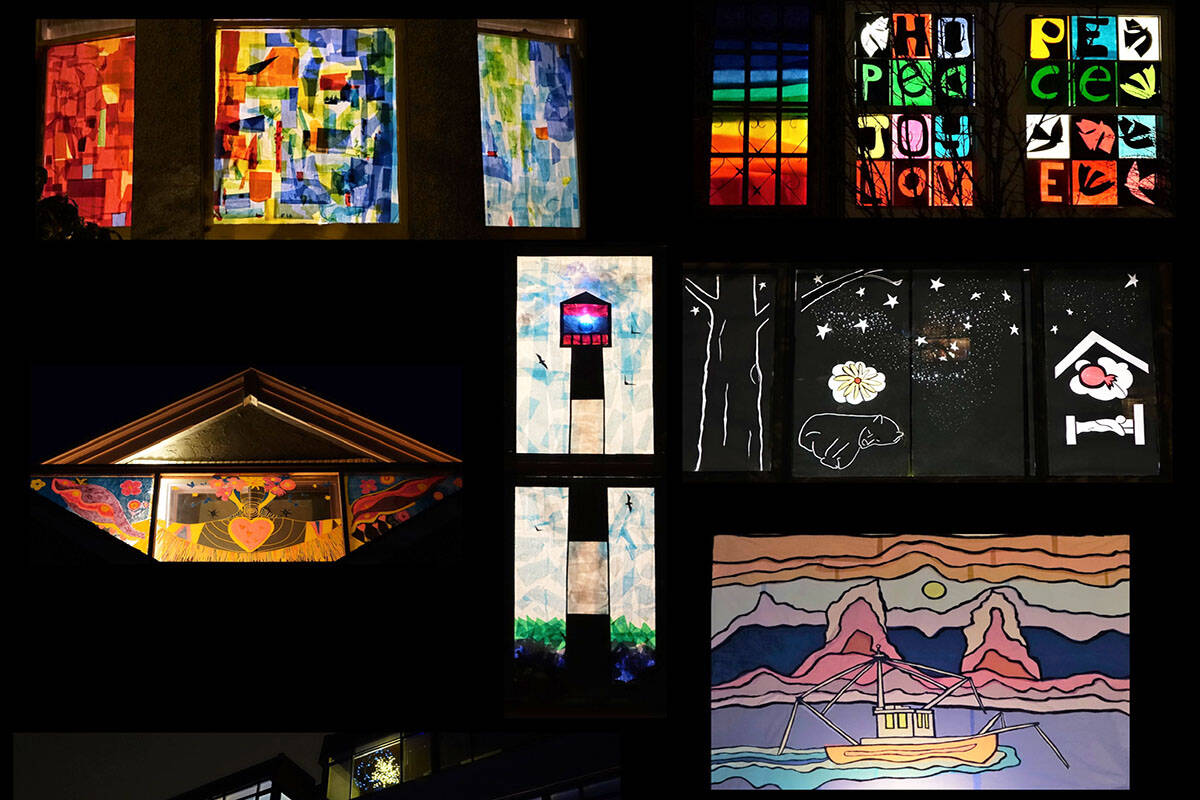 Window Wanderland is taking place in James Bay from Feb. 25 to 27, above are examples from previous years. (Photo courtesy of Samantha Bartlett)