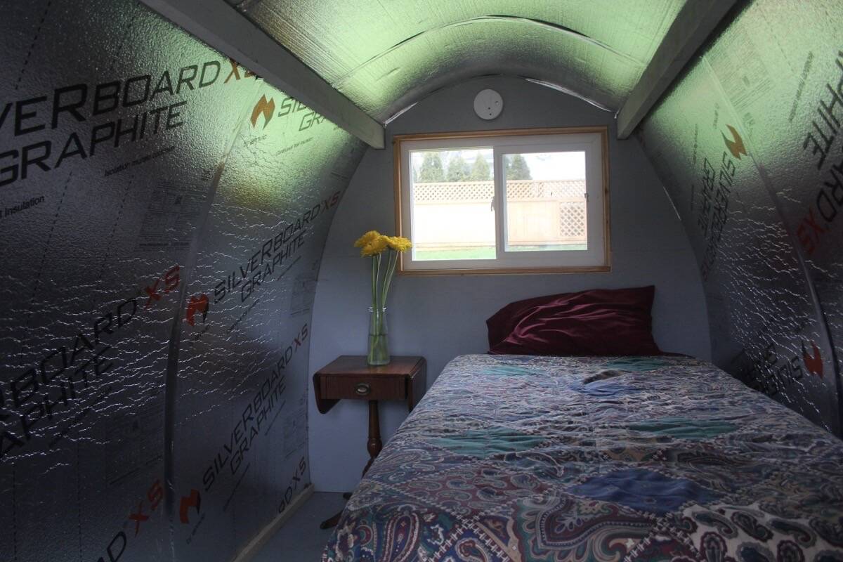 Conestoga huts cost about $3,500 in materials, including insulation and a steel door with a deadbolt. (Christine van Reeuwyk/News Staff)