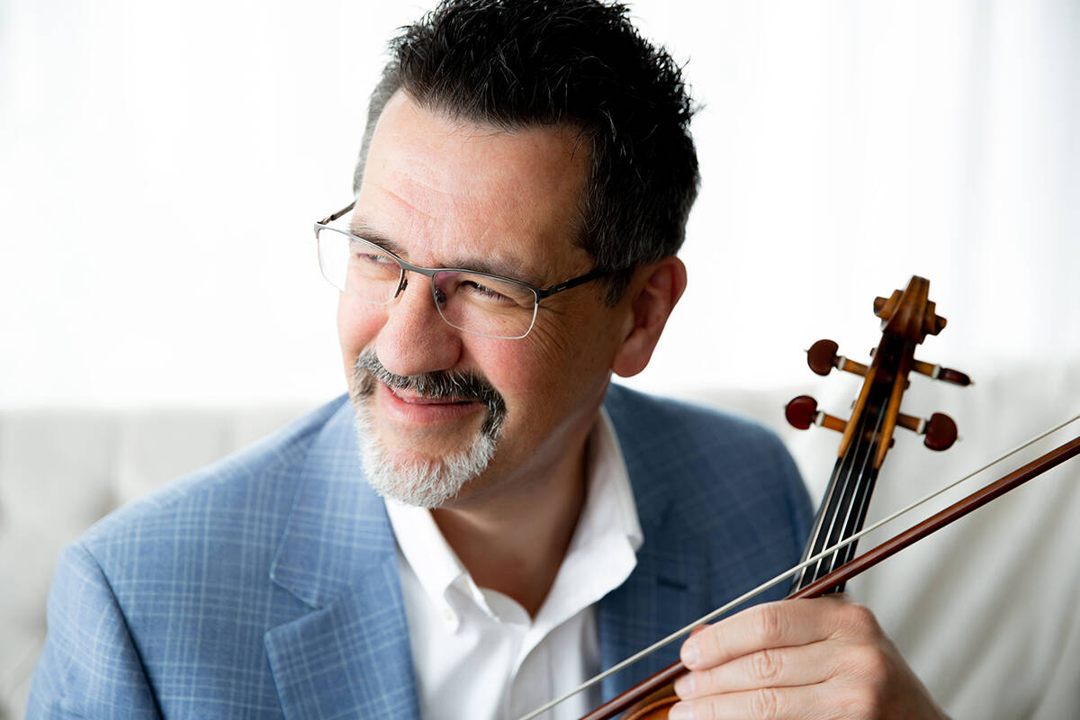 Vancouver Island Symphony principal violinist Calvin Dyck and the string orchestra present ‘Slavonic Sweets’ at the Port Theatre. (Photo courtesy Diamonds Edge Photography)
