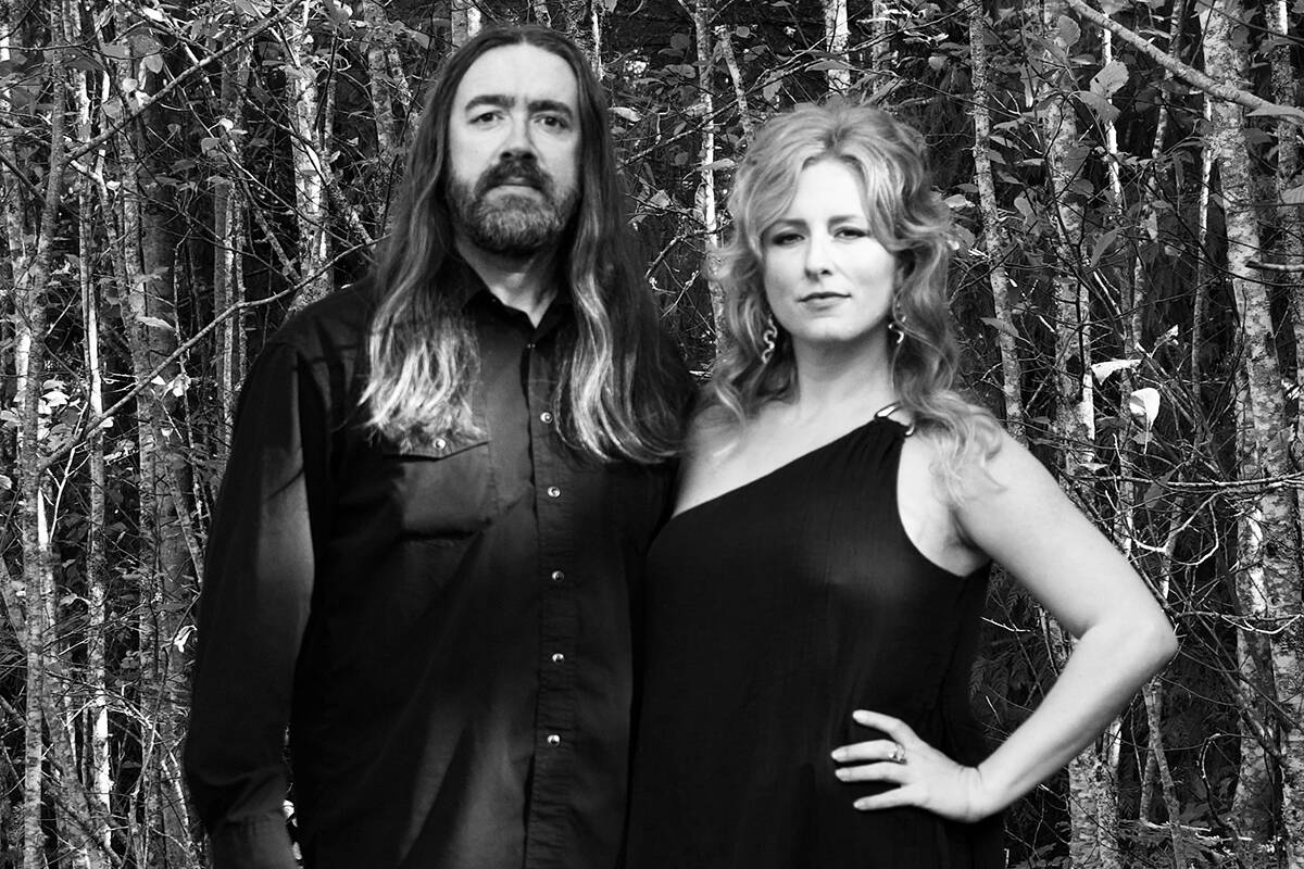 Nanaimo medieval doom metal duo Caedmon’s Dream – guitarist Dallas Kruszelnicki and vocalist Tara Stadnyk – recently released their latest single, ‘O Ecclesia.’ (Photo courtesy Caedmon’s Dream)