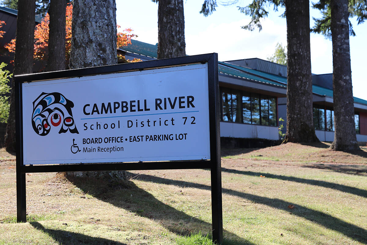 School District 72 board office. Contributed photo