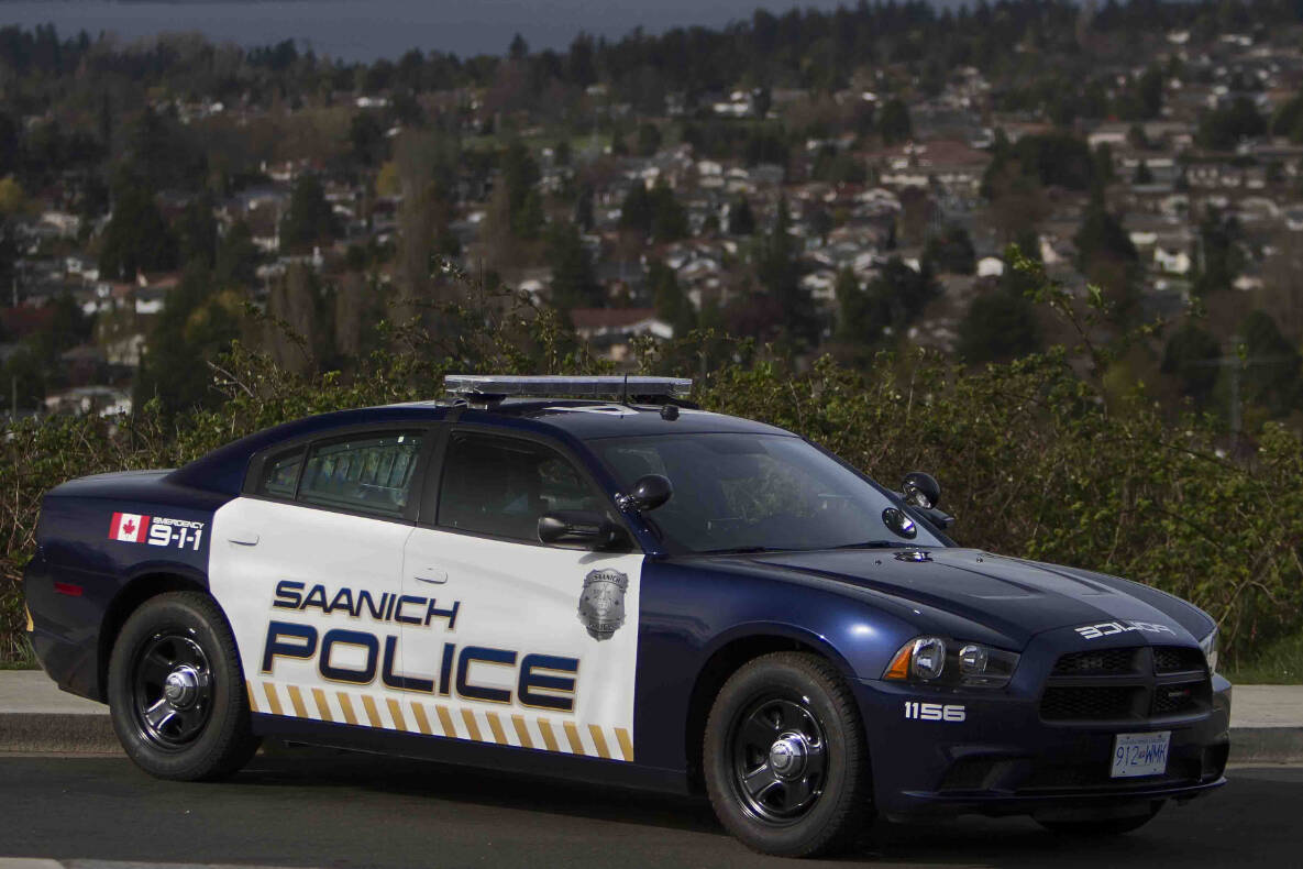 The Saanich Police Department’s cruiser design received top honours from a national magazine. (Photo courtesy of the Saanich Police Department)