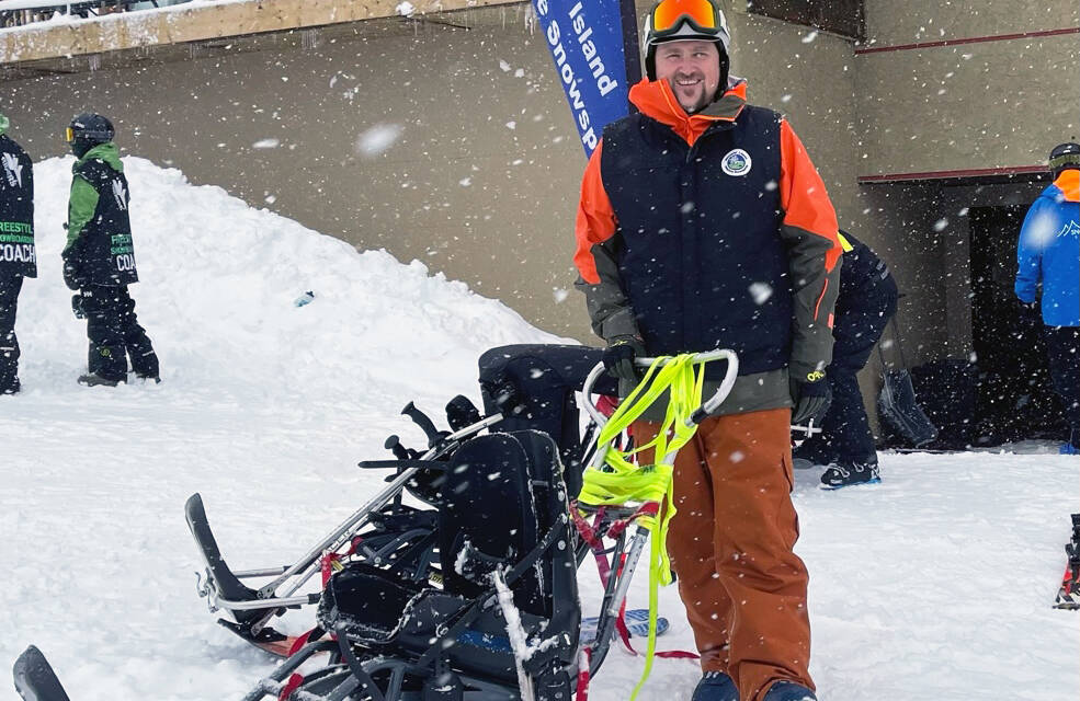 Dan Miller on the slopes of snowy Mount Washington. (Photo submitted)