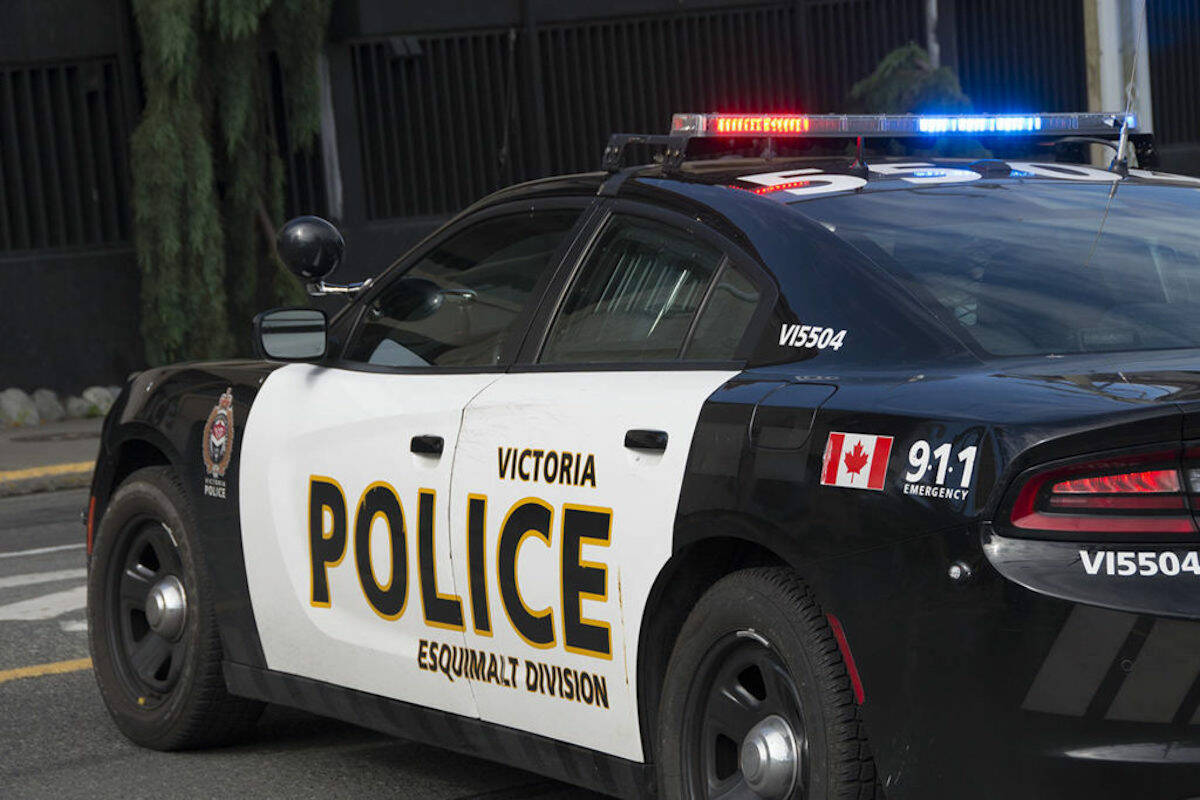 Members of the Victoria Police Department are receiving trauma resiliency training, thanks to a program developed at the University of Victoria. (Black Press Media file photo)