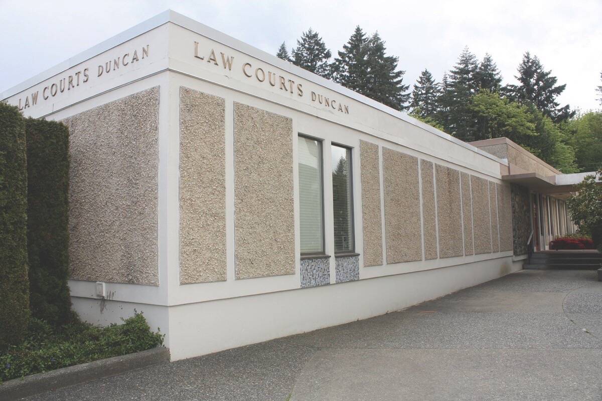 A manslaughter case is now before the courts in the death of a man in Duncan in 2020. (Citizen file)