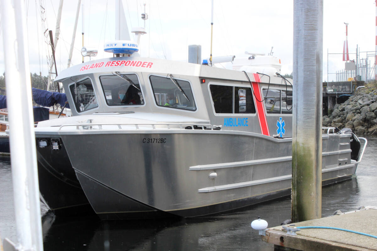 The Island Responder provides a valuable service to Thetis and Penelakut Island residents. (Photo by Don Bodger)