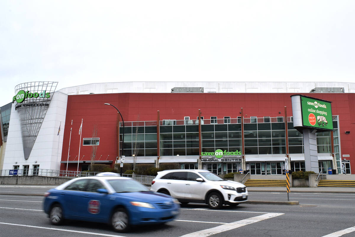 Save-On-Foods Memorial Arena. Under the management of GSL Holdings, the arena’s staff will soon use third-party facial verification to gain access to several areas. (Kiernan Green/News Staff)