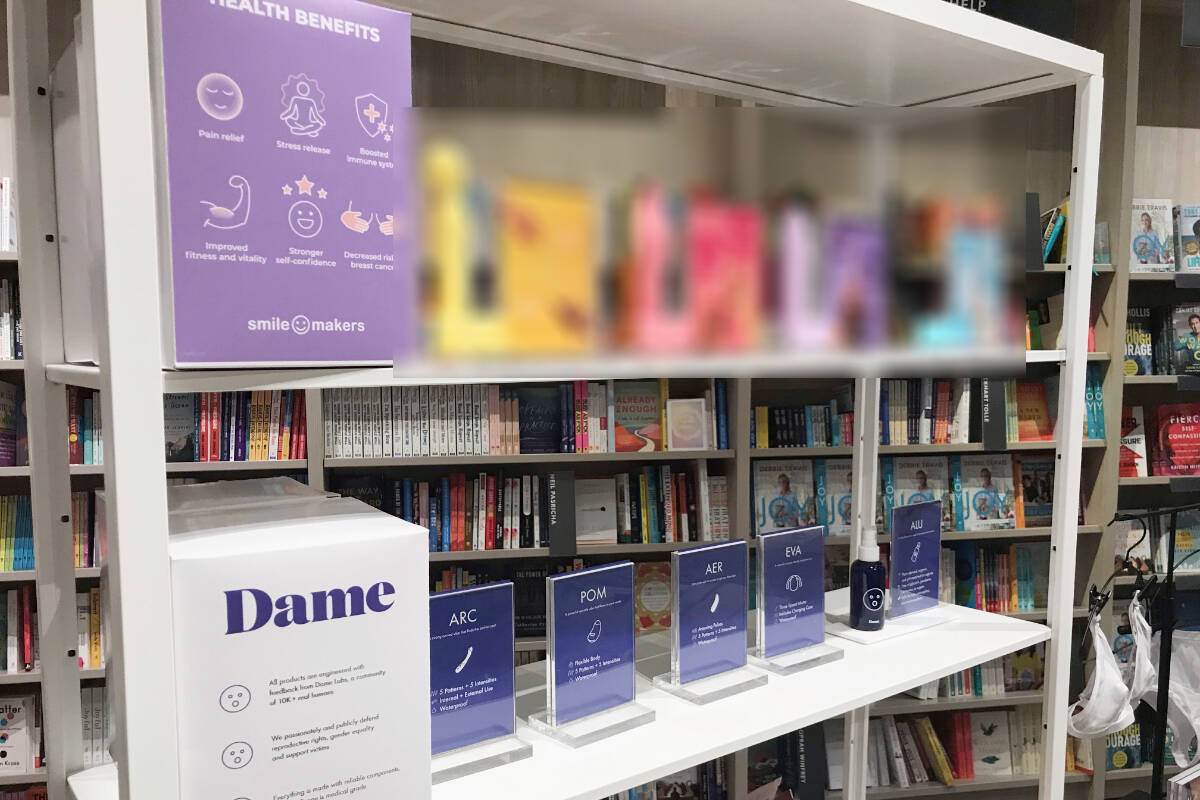 One local woman was upset with Indigo’s display of vibrators in the bookstore’s self help section. (Matthew Claxton/Langley Advance Times)
