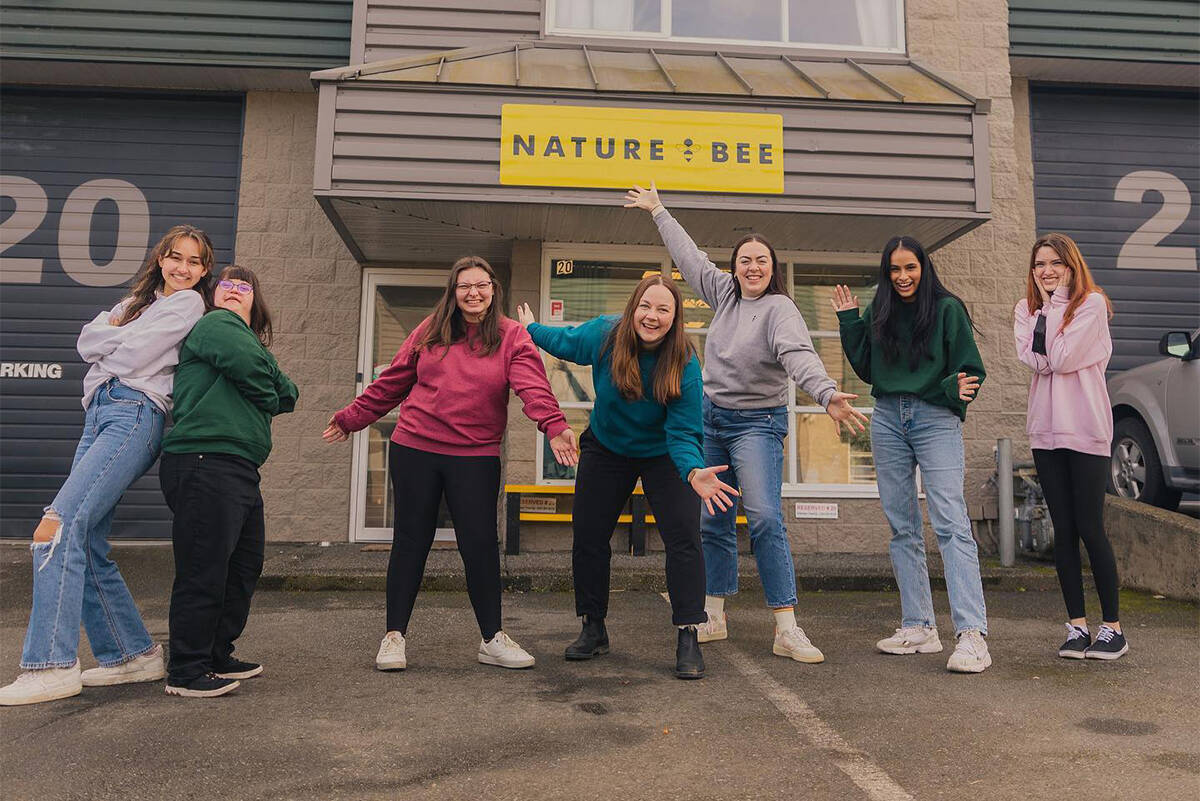 The Nature Bee busy bees outside their Veyaness Road location in Keating. (Courtesy of Nature Bee)