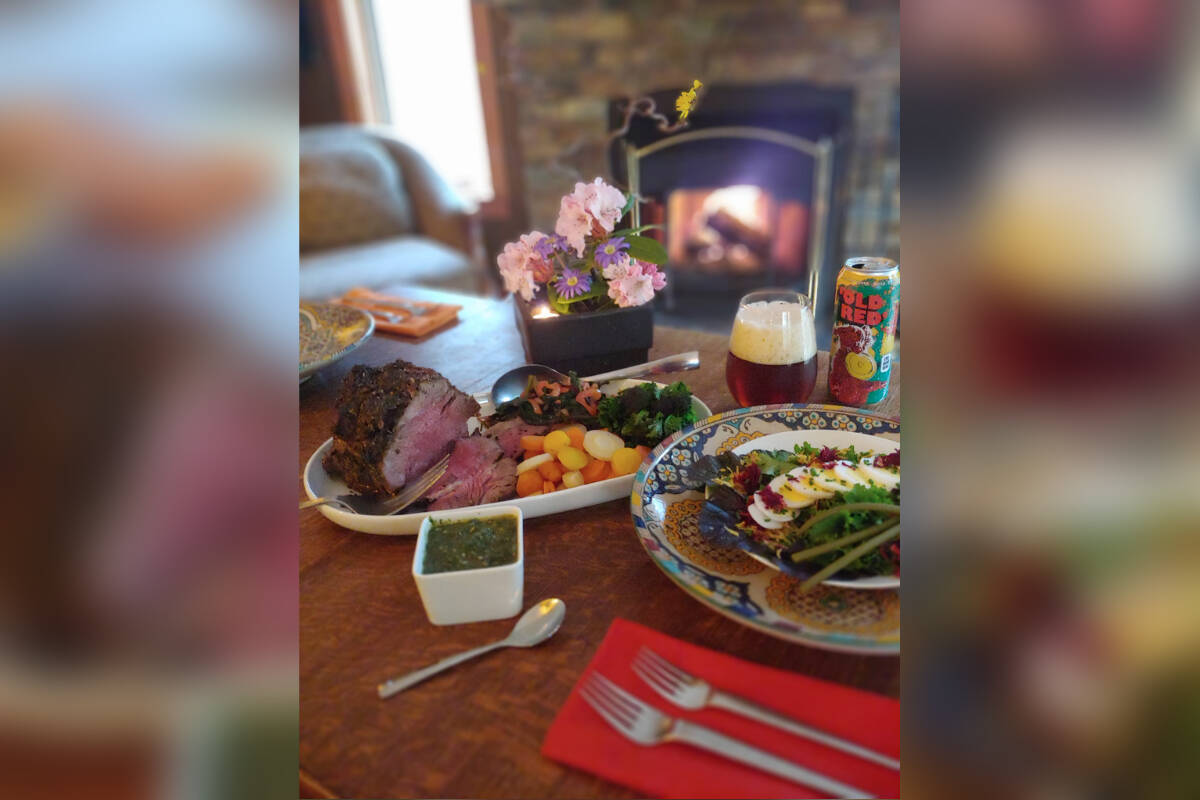 Troy Dignam’s meal was prepared with almost entirely Sooke-produced ingredients. (Contributed - Troy Dignam)