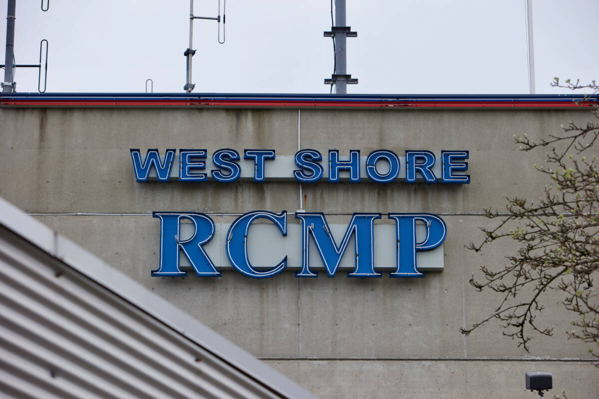 The West Shore RCMP detachment in Langford. (Justin Samanski-Langille/News Staff)